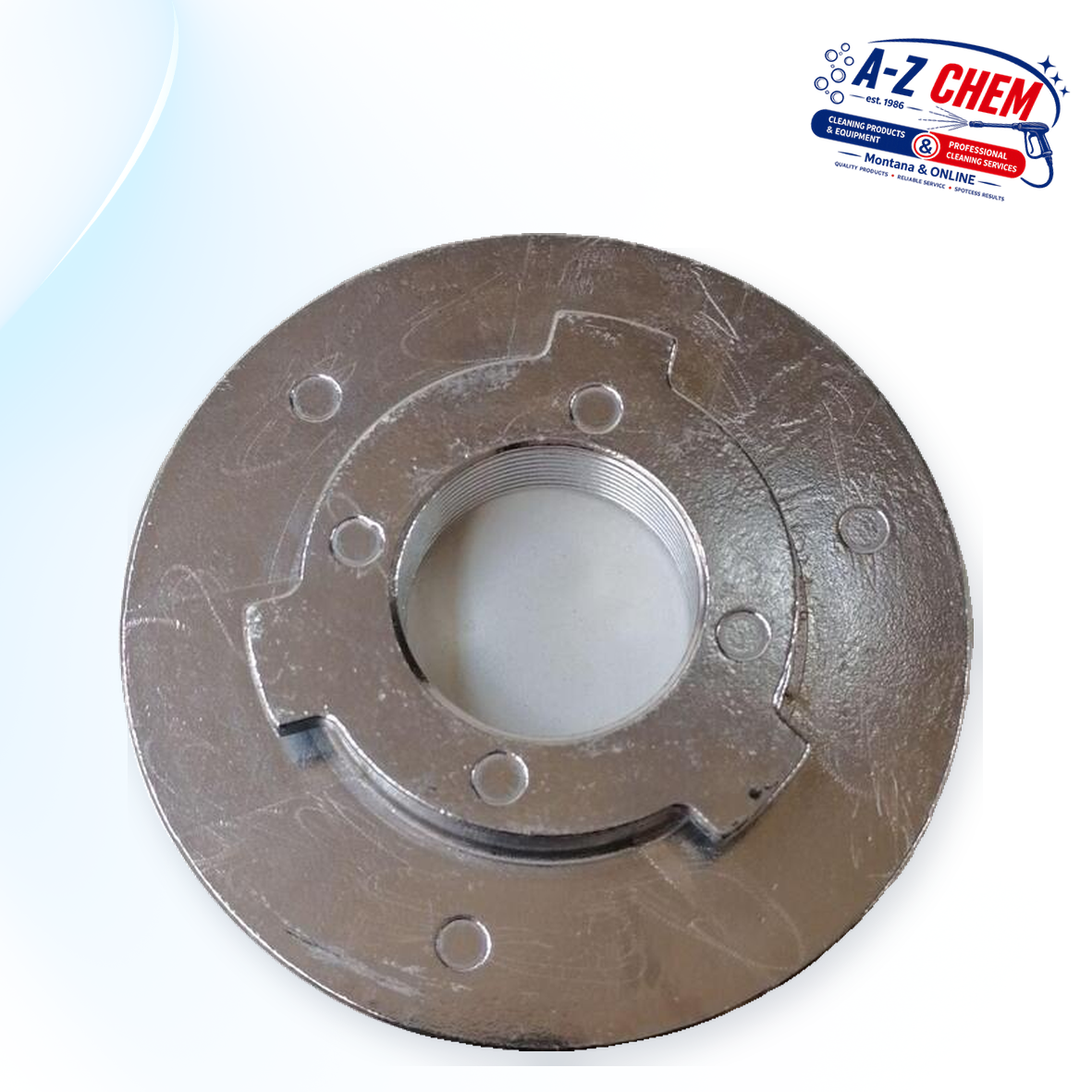 Drive Plate for the Plastic Catchplate of the Scrubbing Machine - Floor Cleaning Machine Part - product detail view 2 - A-Z Chem South Africa