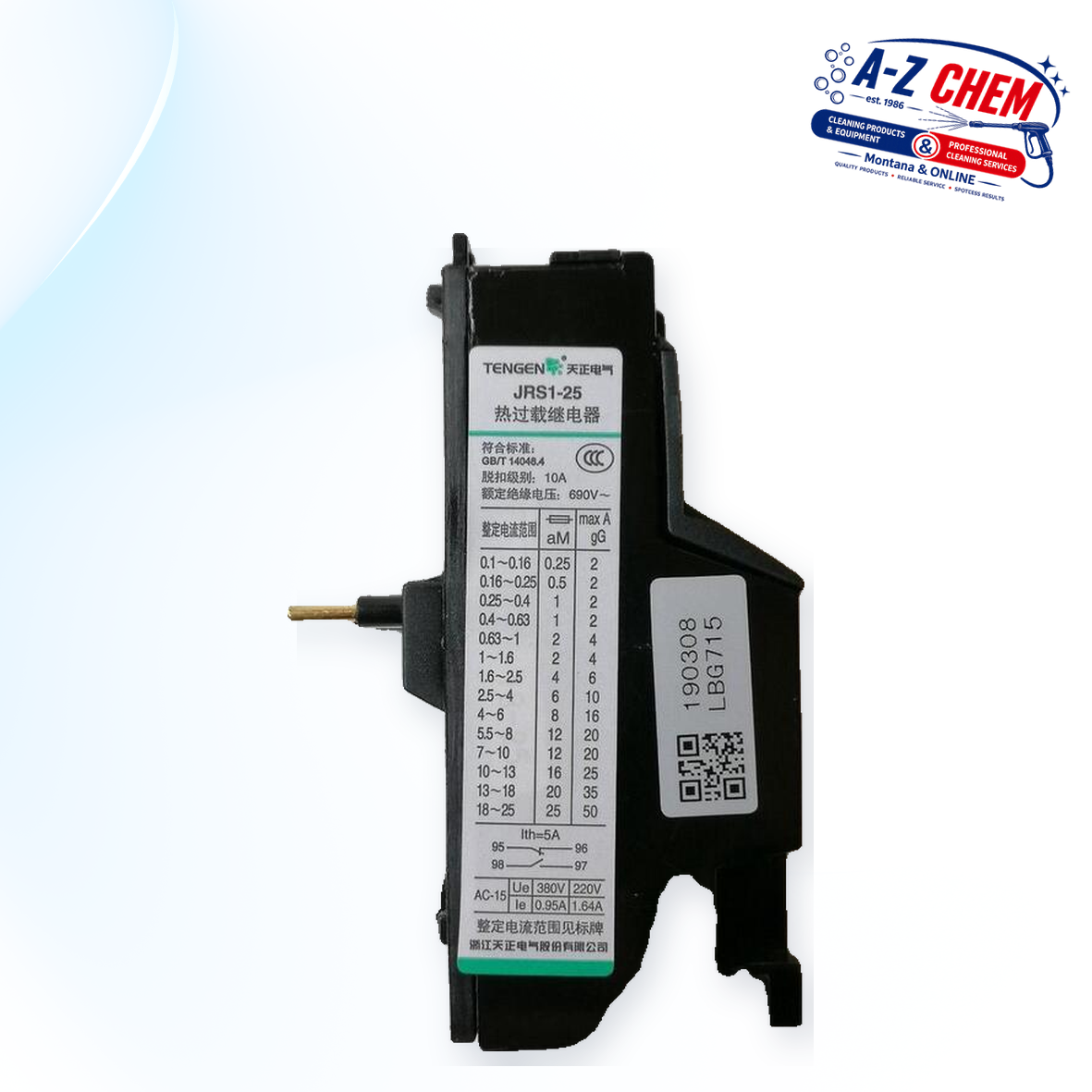 Electrical Overload for the 2.2kW / 3.0kW High-pressure Machines - product detail view 5 - A-Z Chem South Africa