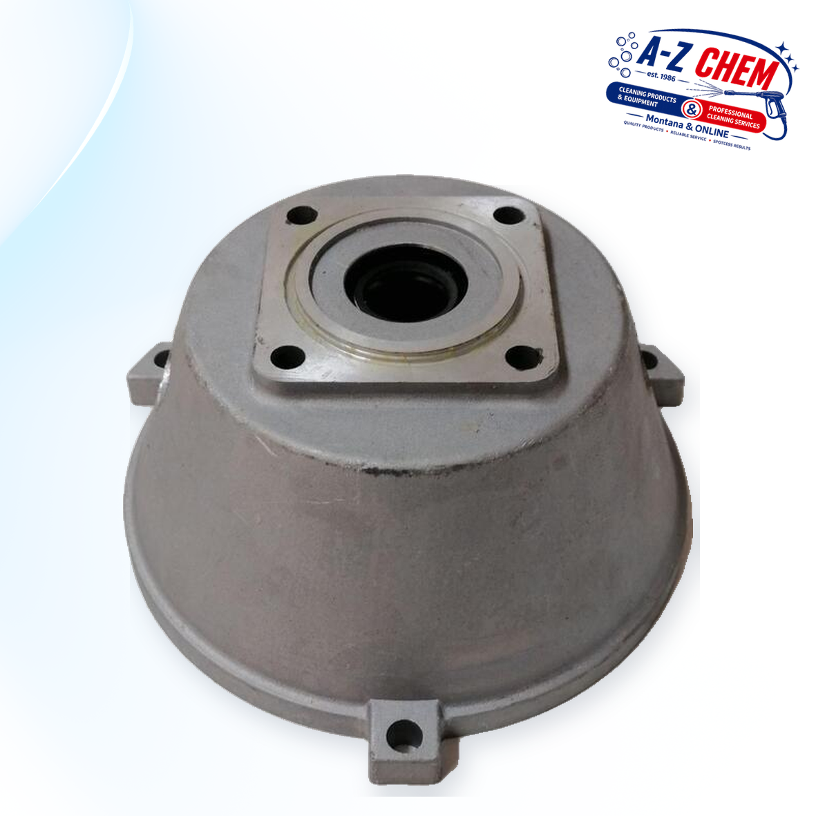 Flange for the 4kW High Pressure Pump - main product view - A-Z Chem South Africa