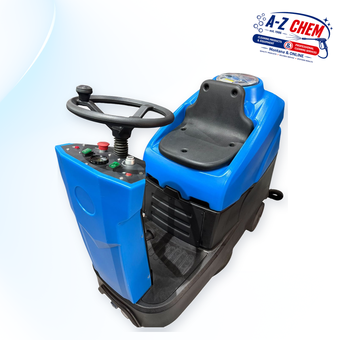 Floor Scrubber Ride-On 24V - main product view - A-Z Chem South Africa