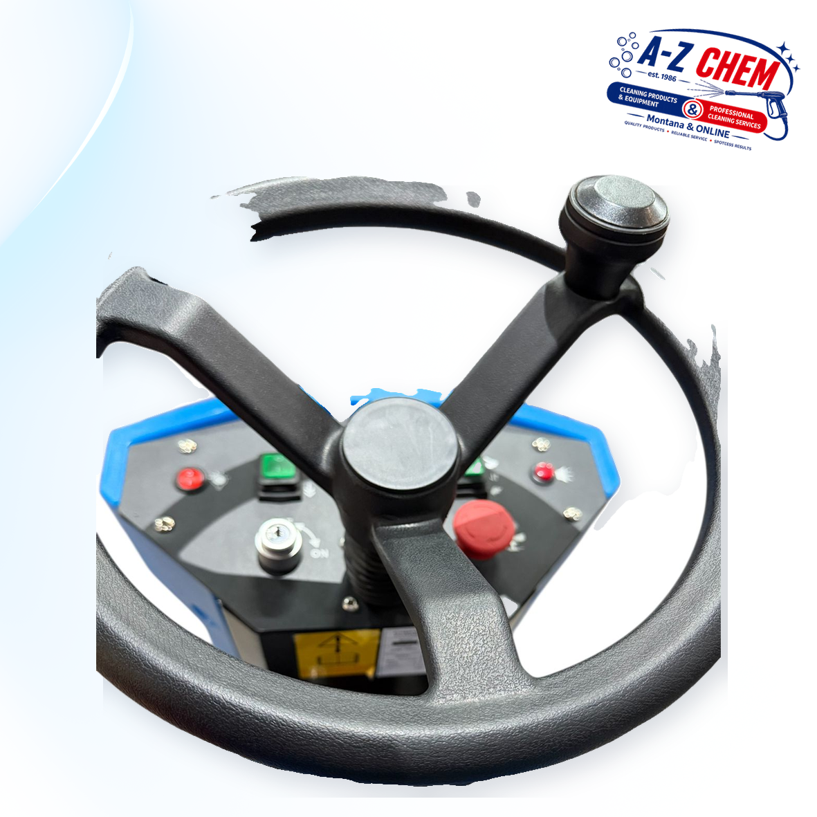 Floor Scrubber Ride-On 24V - product detail view 2 - A-Z Chem South Africa