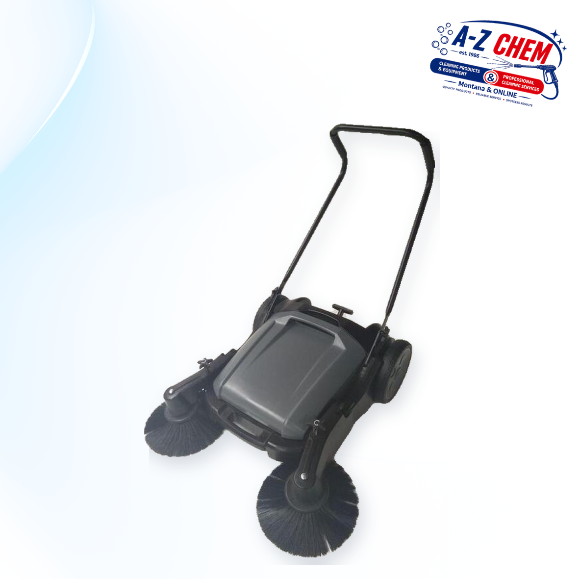 Floor Sweeper with Side Brushes - main product view - A-Z Chem South Africa