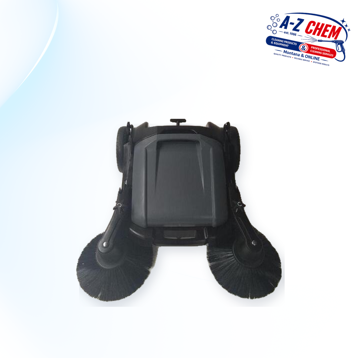 Floor Sweeper with Side Brushes - product detail view 2 - A-Z Chem South Africa