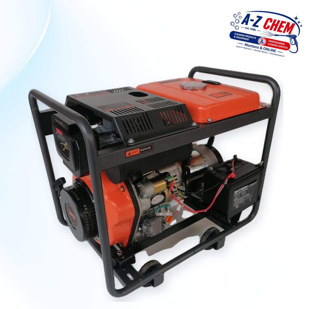 5kW diesel generator with electric and recoil start – view 4