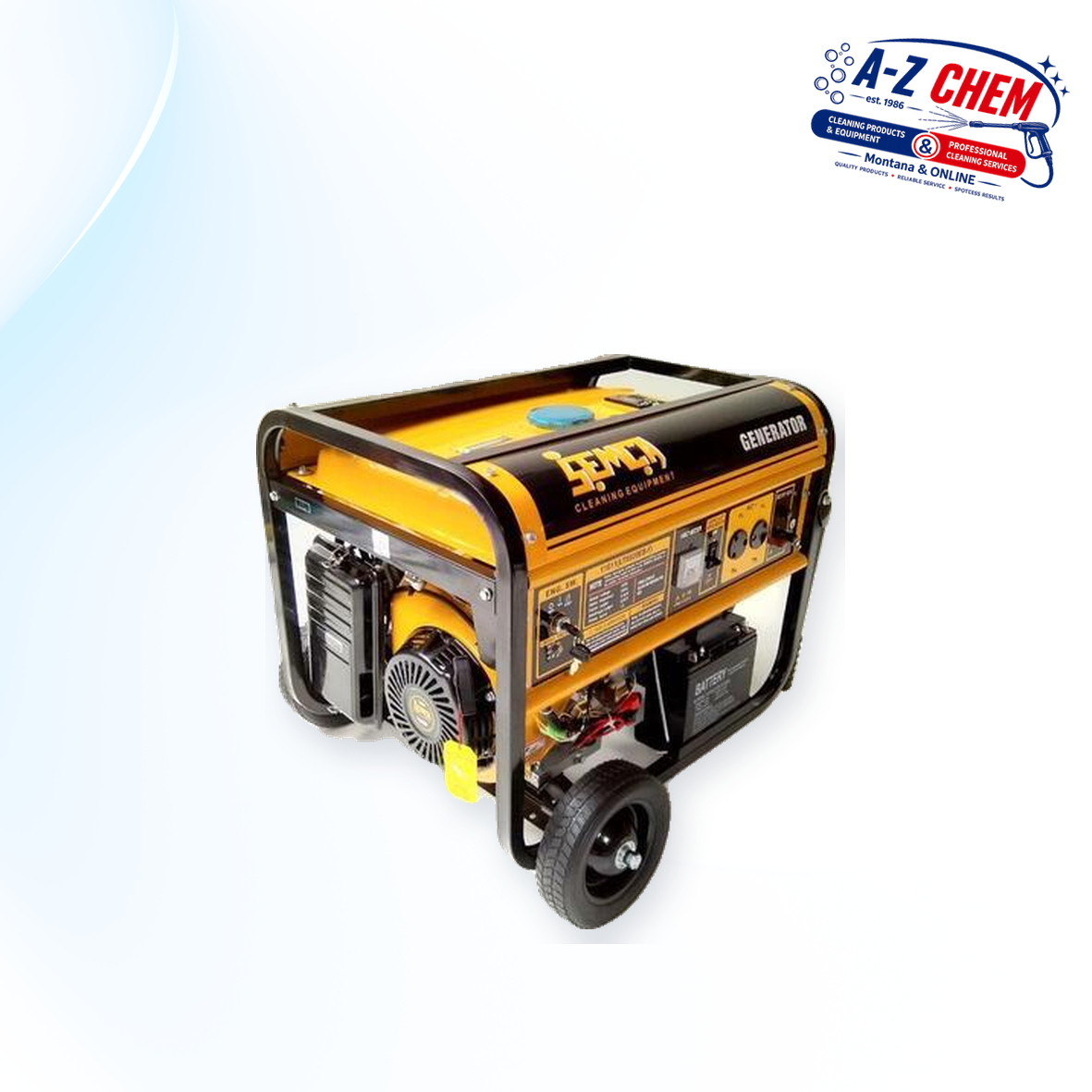 5kW petrol generator with electric and recoil start – view 1