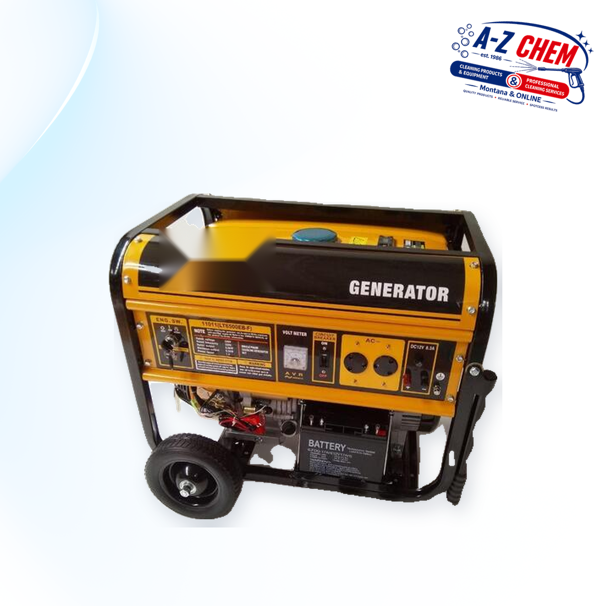 5kW petrol generator with electric and recoil start – view 3