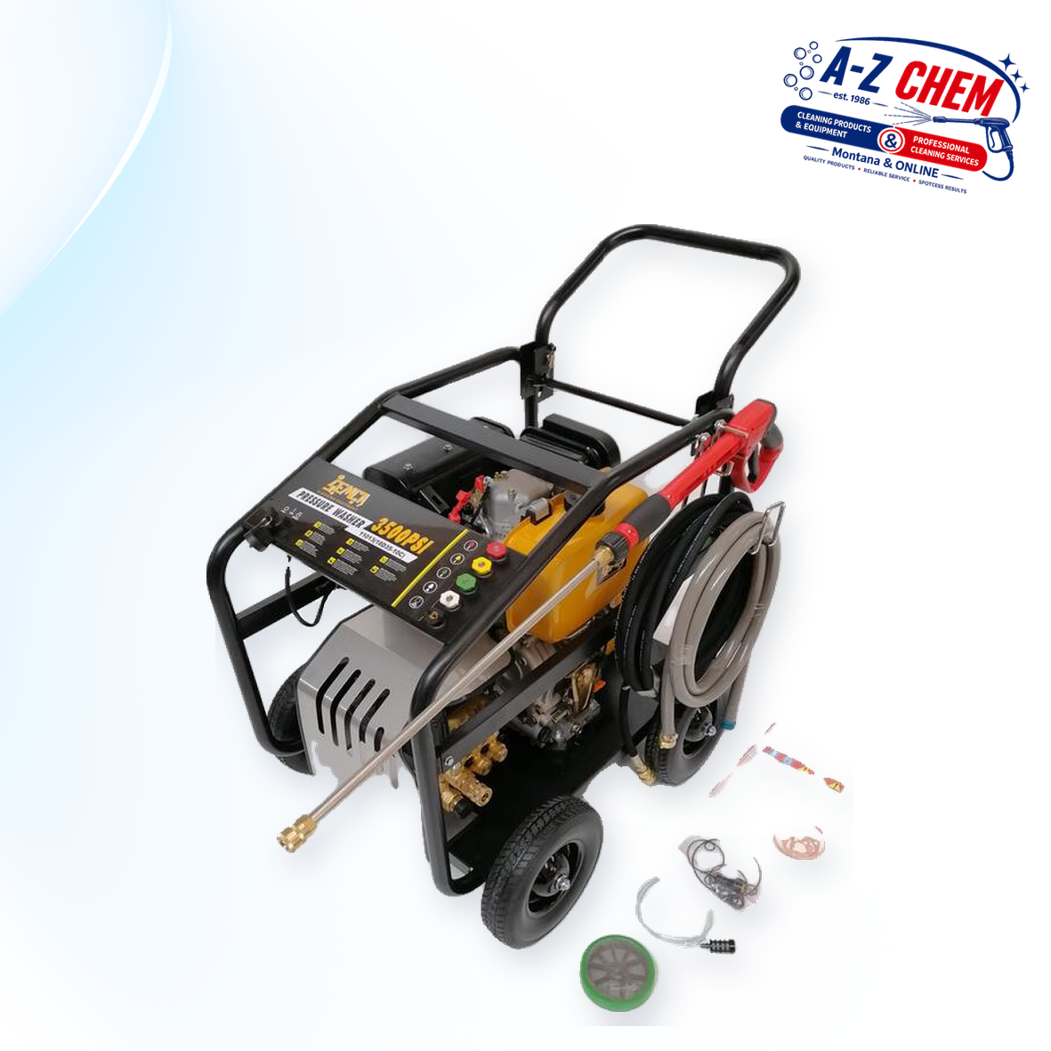 High Pressure Washer 10 Horsepower Diesel - main product view - A-Z Chem South Africa
