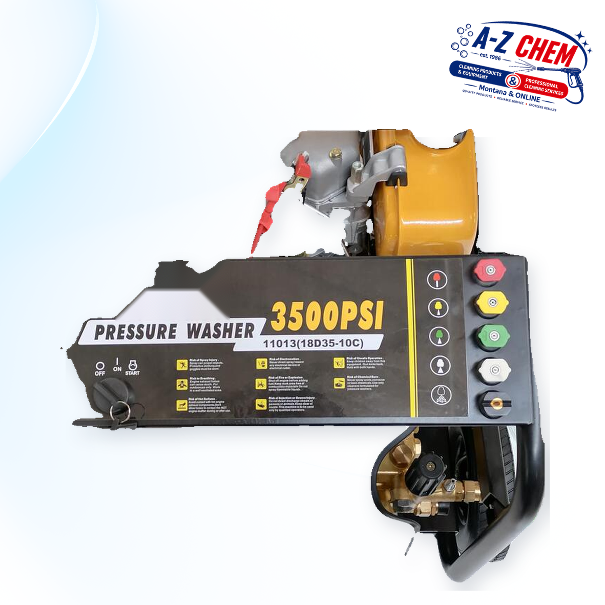 High Pressure Washer 10 Horsepower Diesel - product detail view 6 - A-Z Chem South Africa