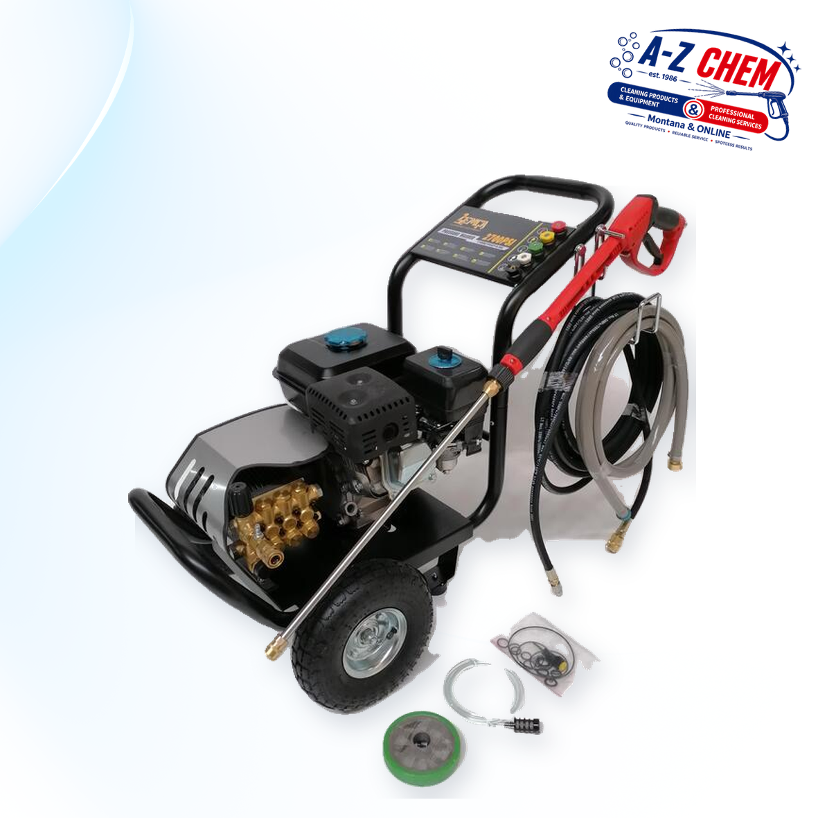 High Pressure Washer 6.5 Horsepower Petrol - main product view - A-Z Chem South Africa