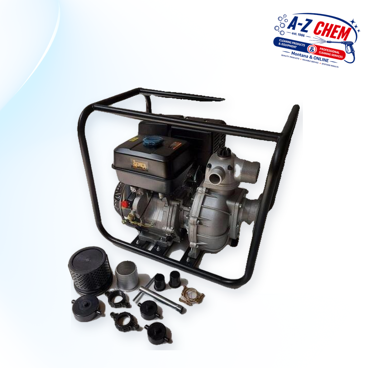 High-Pressure 75mm Water Pump Complete - main product view - A-Z Chem South Africa