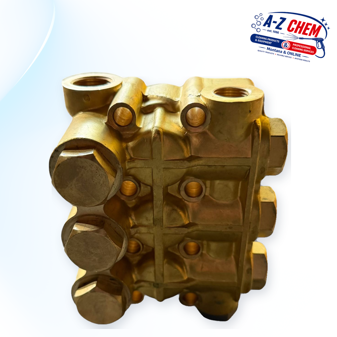 HP - CYLINDER HEAD 7.5kW - High-Pressure Cleaner Part - product detail view 2 - A-Z Chem South Africa