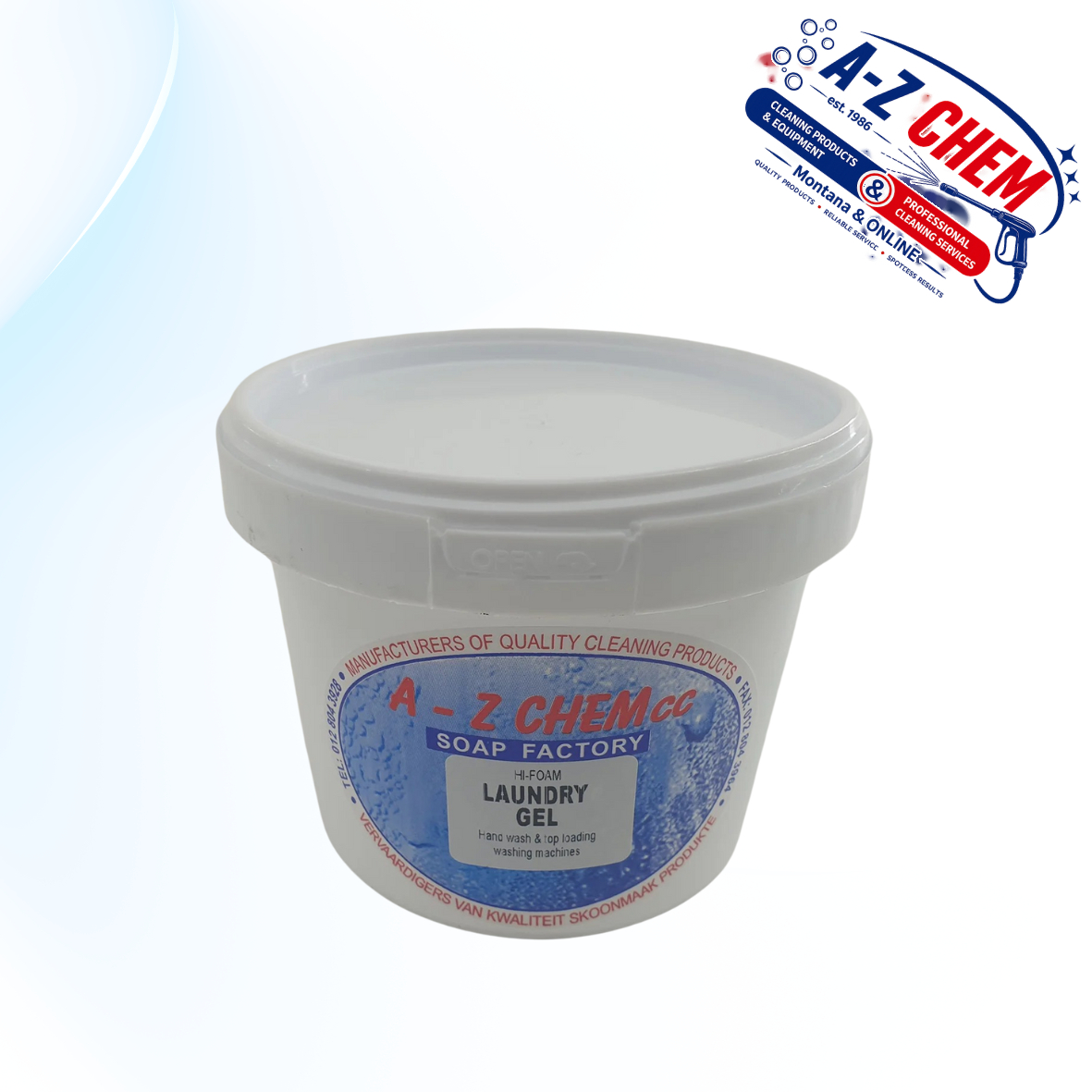 Laundry Gel - product view 2 - A-Z Chem South Africa