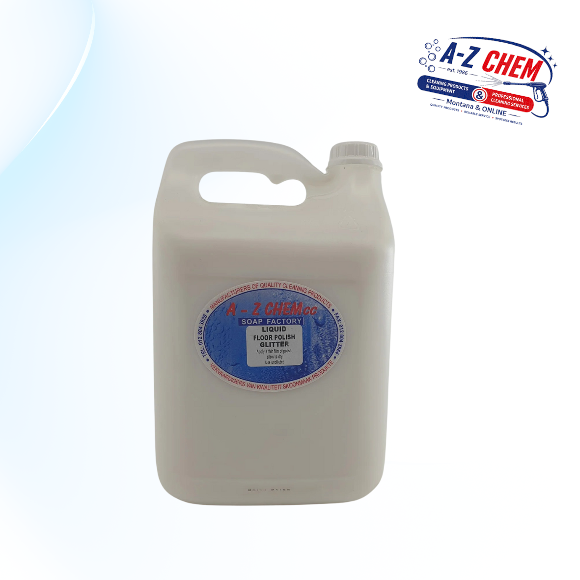 Liquid Floor Polish Glitter product view 3 from A-Z Chem South Africa