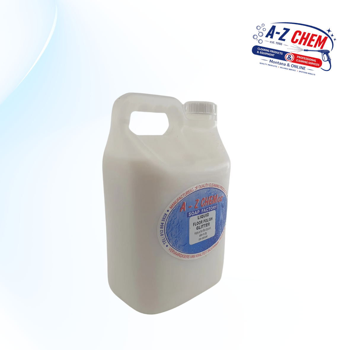 Liquid Floor Polish Glitter product view 6 from A-Z Chem South Africa