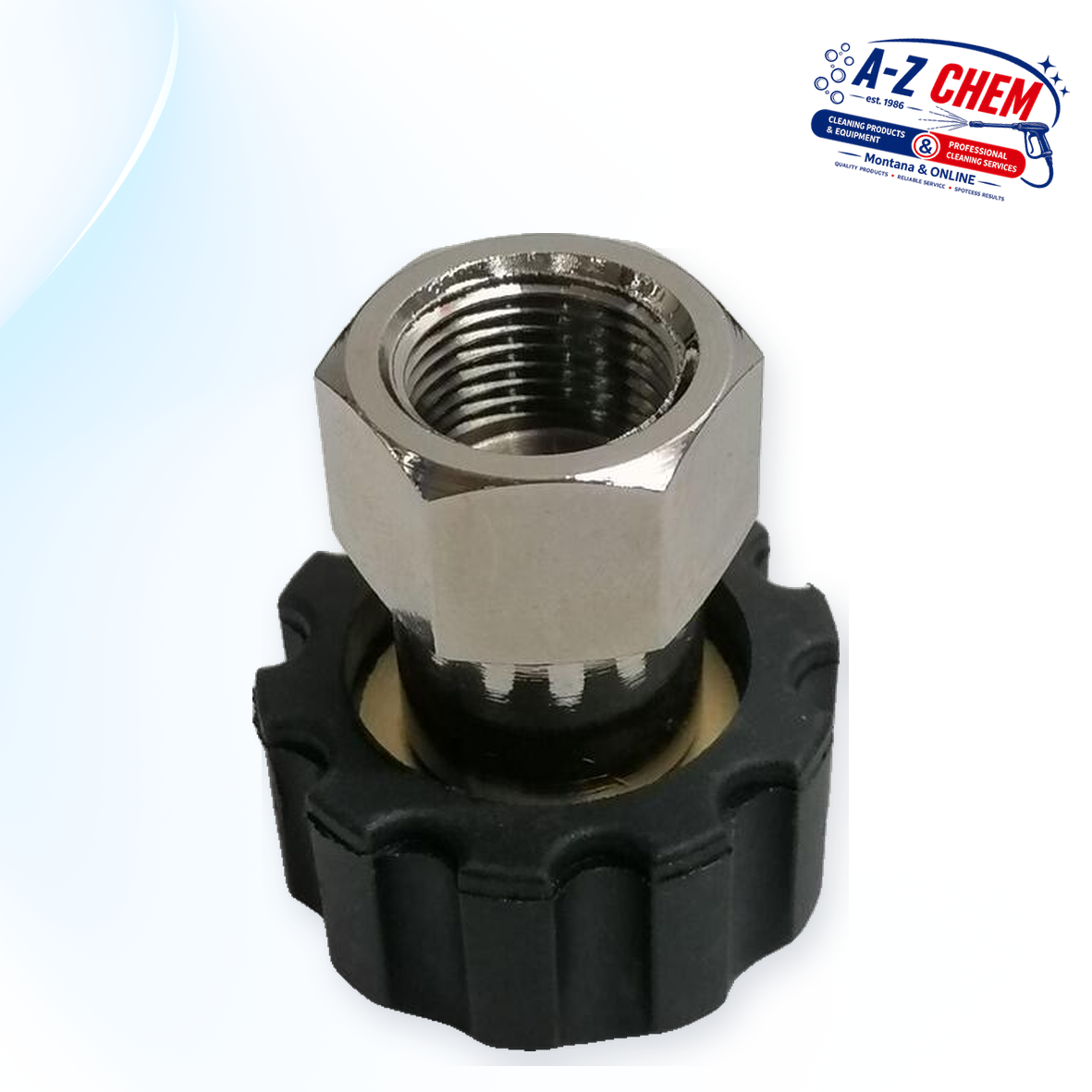 M22 Female to 3/8" Female Adapter - High-Pressure Cleaner Part - product detail view 2 - A-Z Chem South Africa