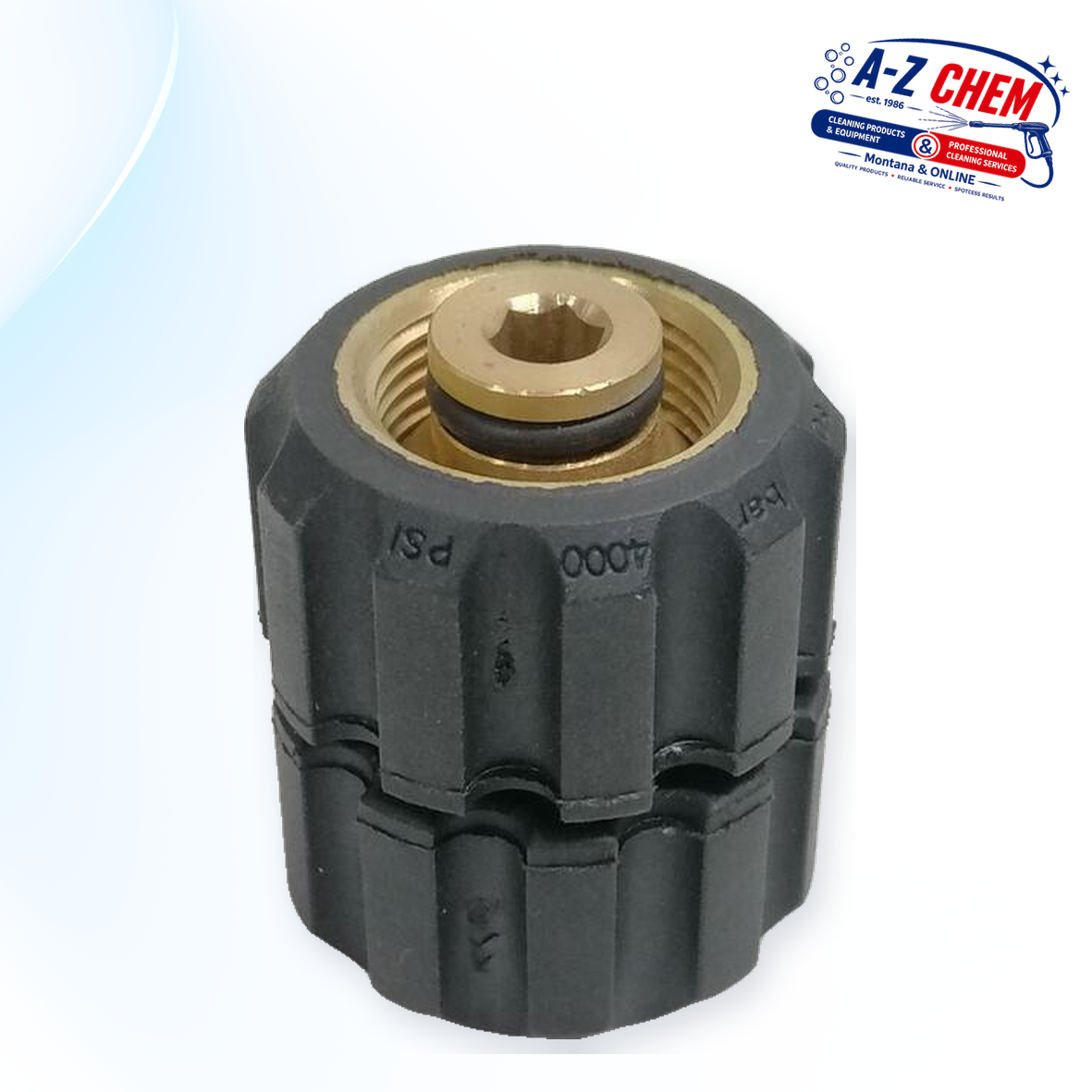 M22 Female to M22 Female Adapter - High-Pressure Cleaner Part - main product view - A-Z Chem South Africa