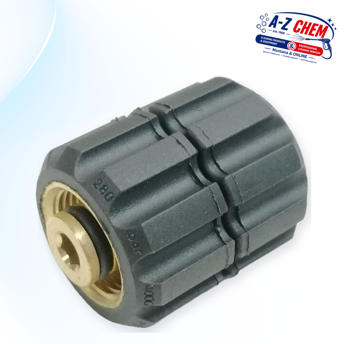 M22 Female to M22 Female Adapter - High-Pressure Cleaner Part - product detail view 2 - A-Z Chem South Africa