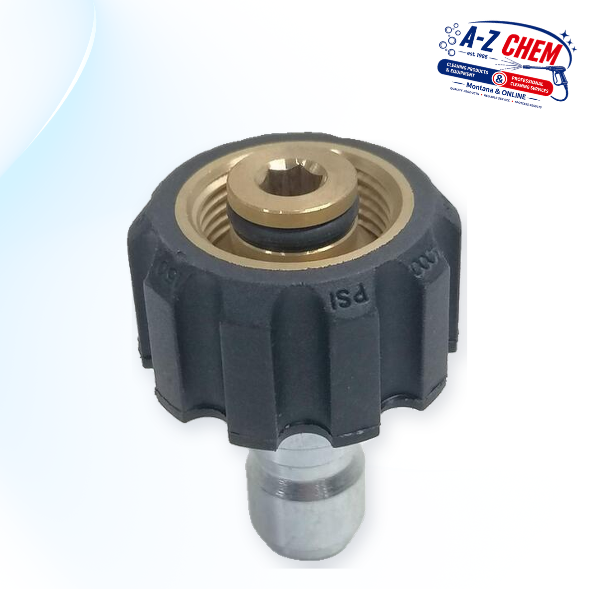 M22 Female to Quick Connector Male - High-Pressure Cleaner Part - main product view - A-Z Chem South Africa