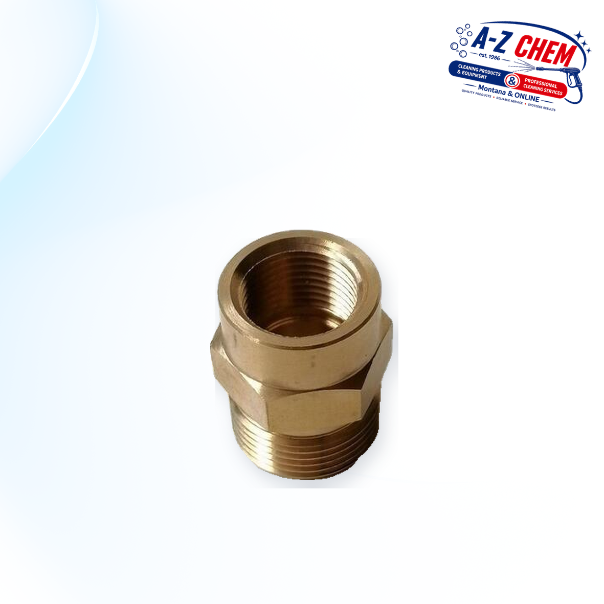 M22 Male to 3/8" Female Adapter - High-Pressure Cleaner Part - main product view - A-Z Chem South Africa