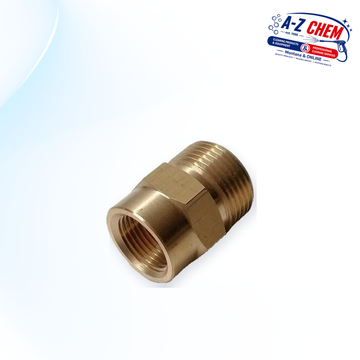 M22 Male to 3/8" Female Adapter - High-Pressure Cleaner Part - product detail view 3 - A-Z Chem South Africa