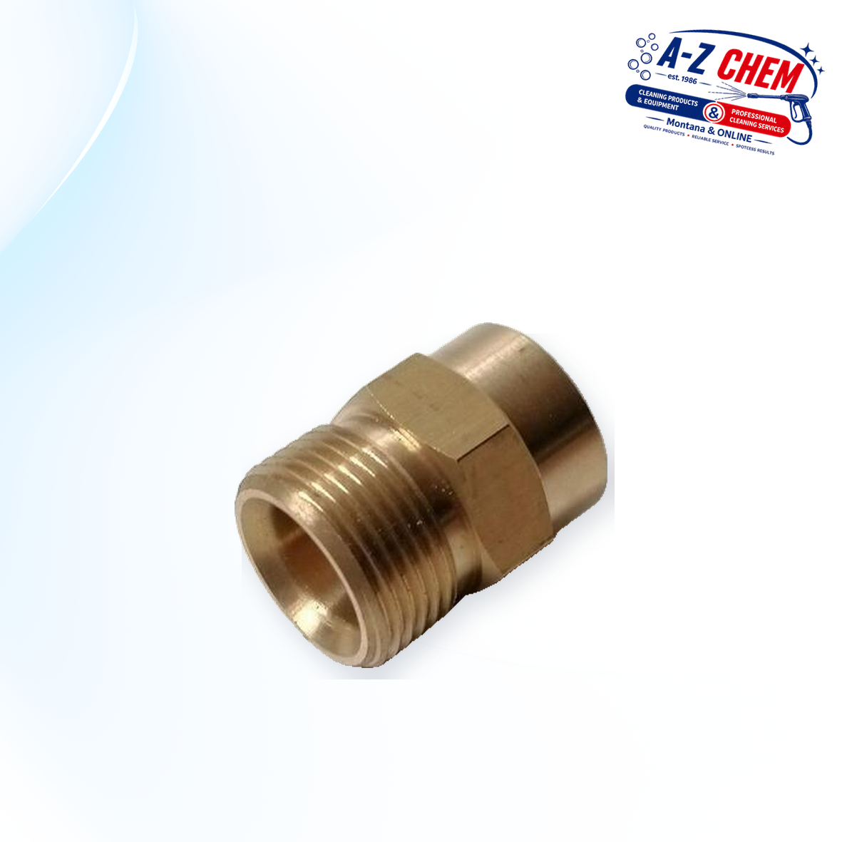 M22 Male to 3/8" Female Adapter - High-Pressure Cleaner Part - product detail view 4 - A-Z Chem South Africa