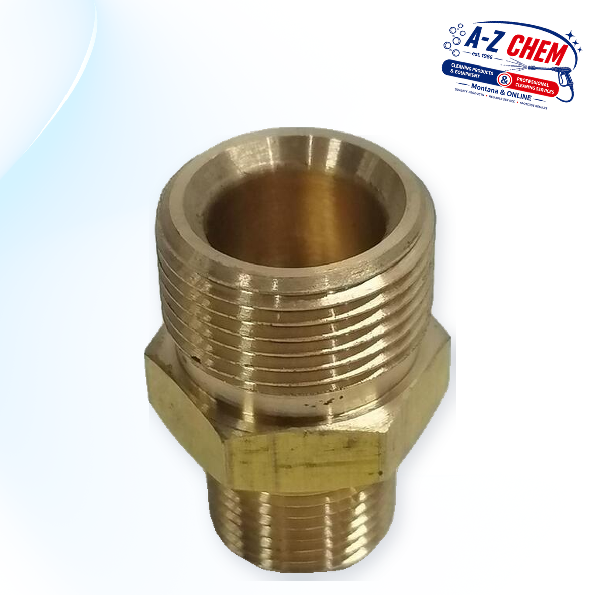 M22 Male to 3/8" Male Adapter - High-Pressure Cleaner Part - product detail view 2 - A-Z Chem South Africa