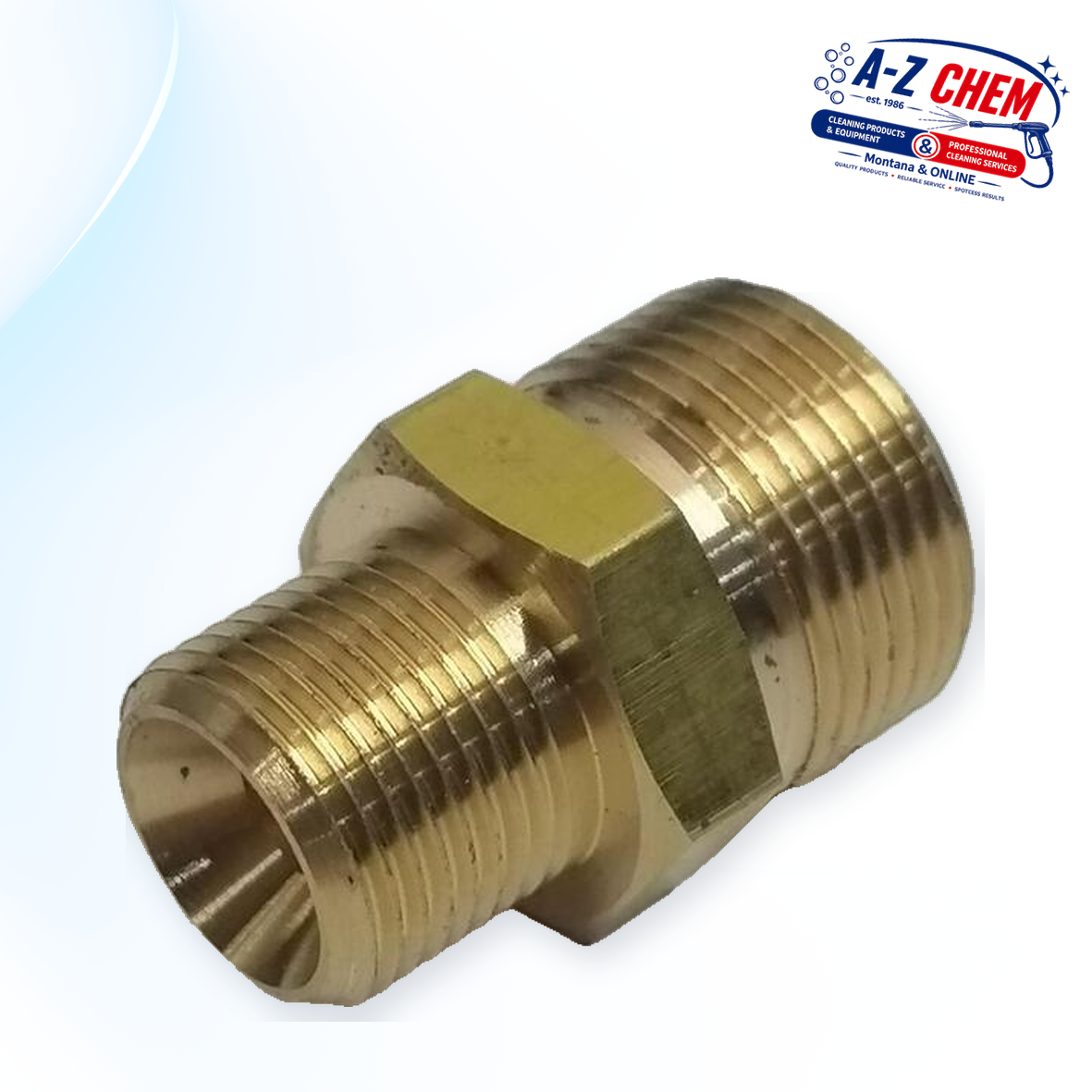 M22 Male to 3/8" Male Adapter - High-Pressure Cleaner Part - product detail view 3 - A-Z Chem South Africa