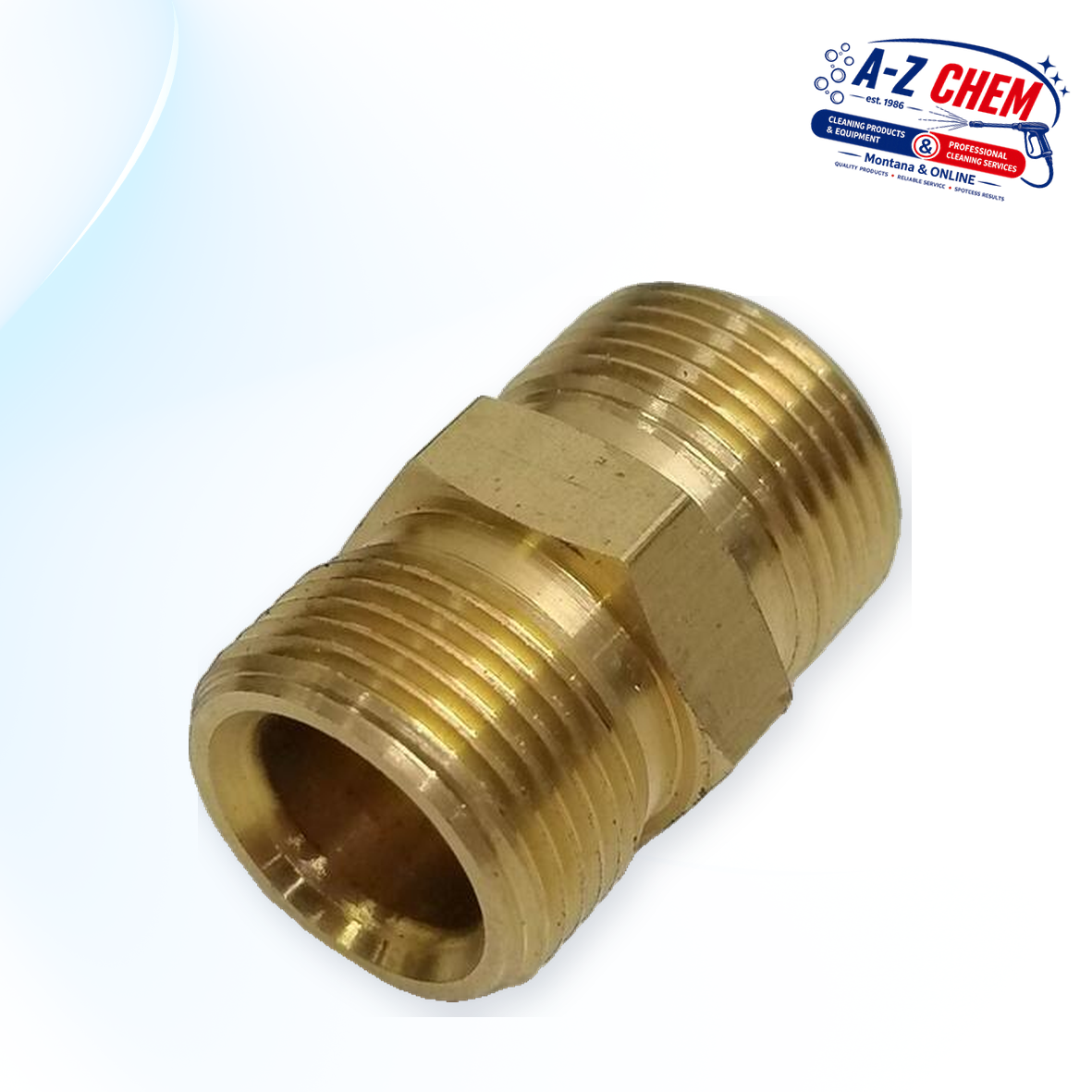 M22 Male to M22 Male Adapter - High-Pressure Cleaner Part - product detail view 2 - A-Z Chem South Africa