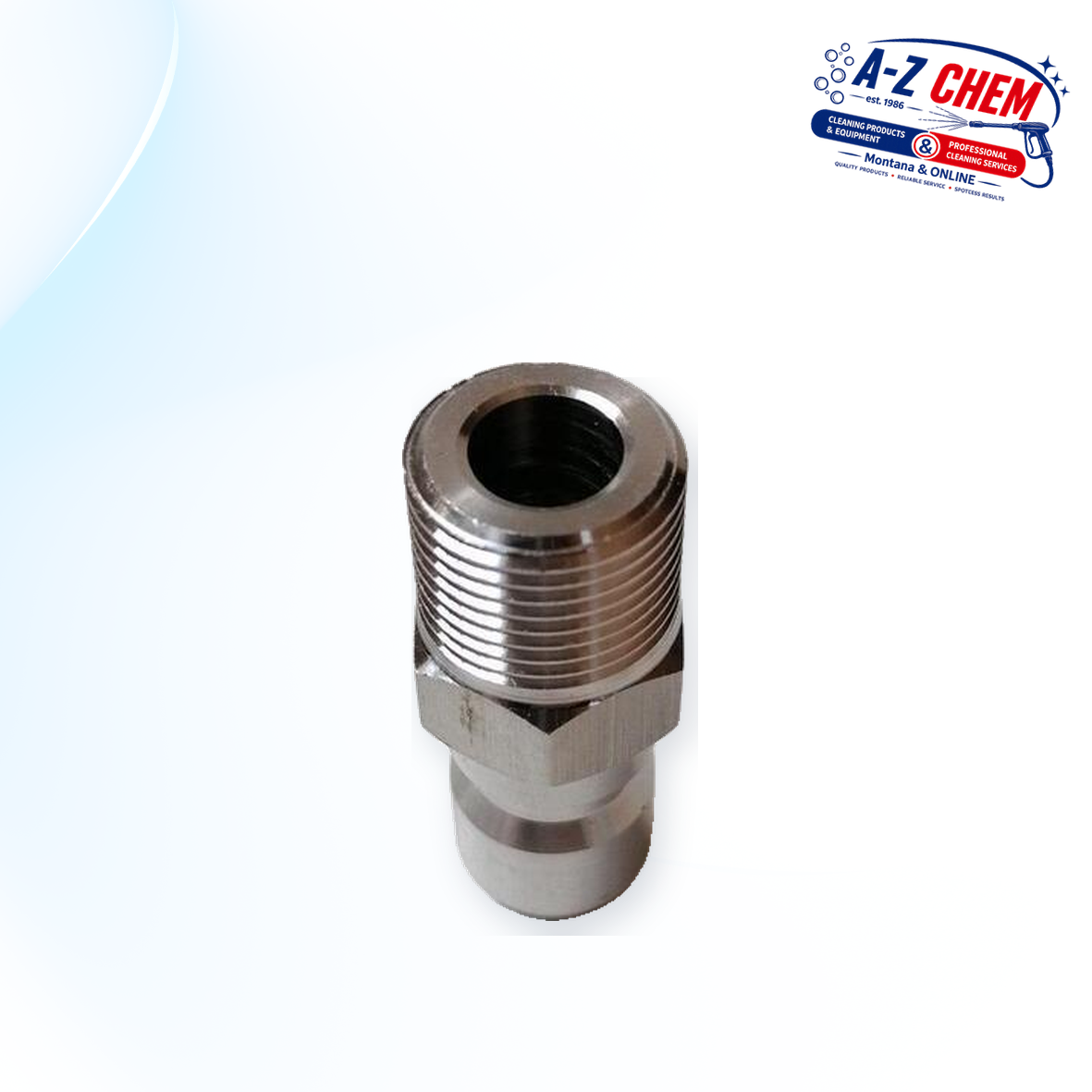 Male - 1/4" Male High-Pressure Quick Connector - product detail view 2 - A-Z Chem South Africa