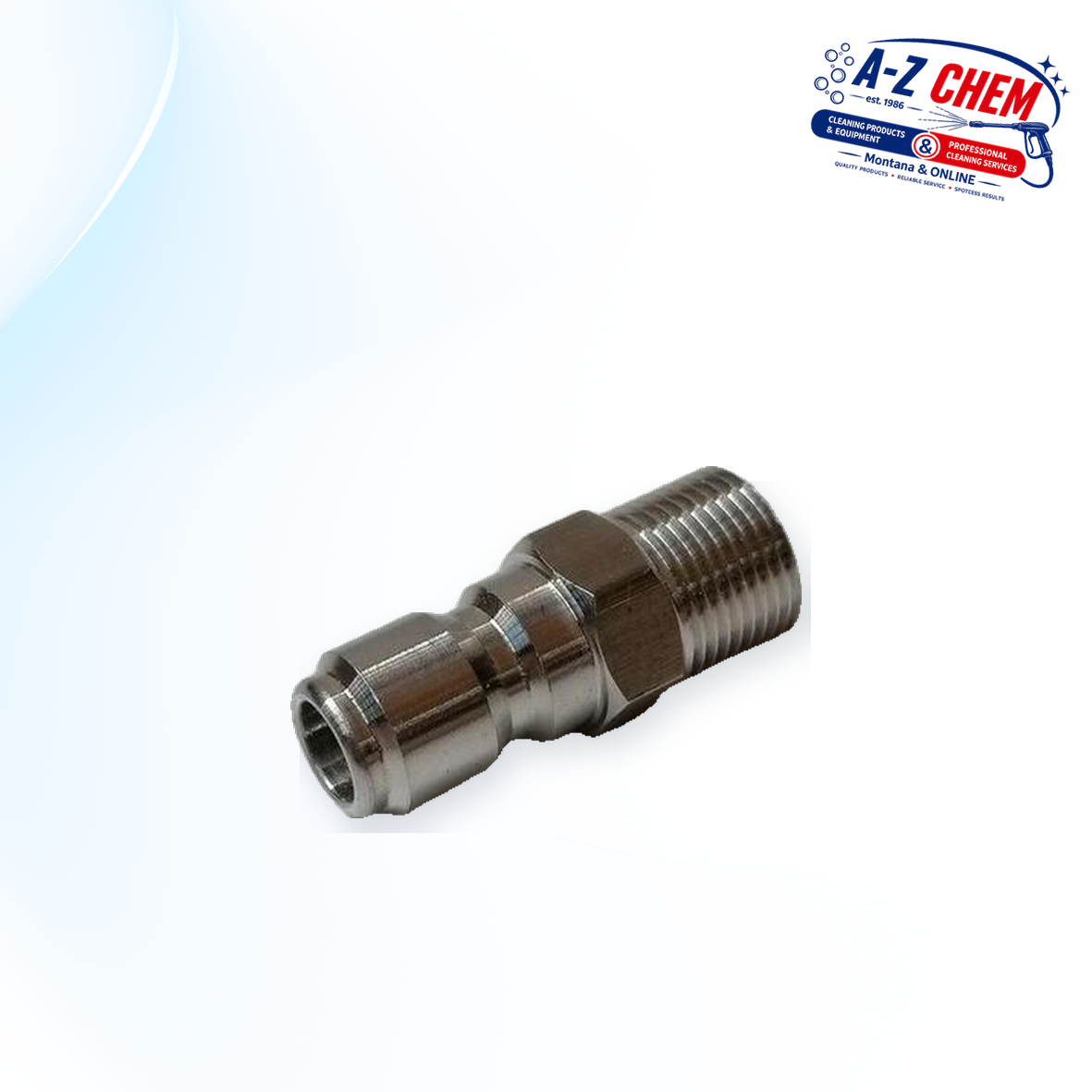 Male - 1/4" Male High-Pressure Quick Connector - product detail view 3 - A-Z Chem South Africa