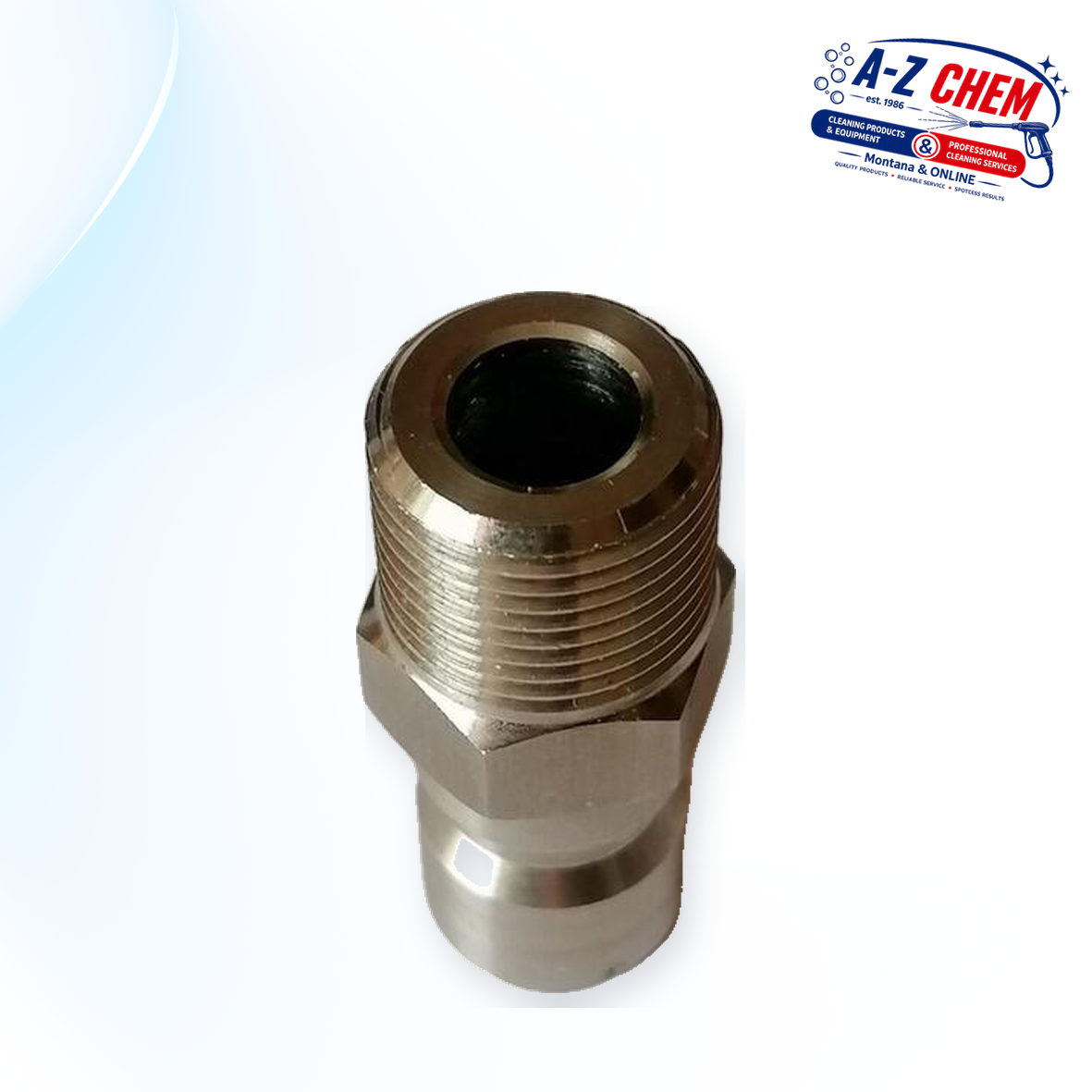Male - 3/8" Male High-Pressure Quick Connector - product detail view 2 - A-Z Chem South Africa
