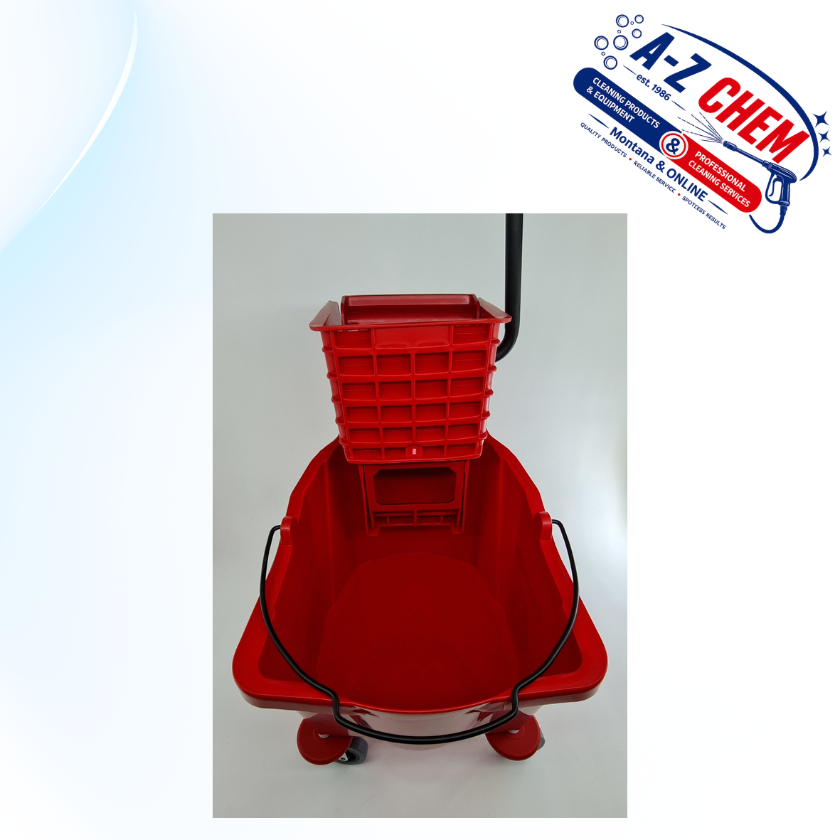 Mopping Trolley Single - product view 4 - A-Z Chem South Africa