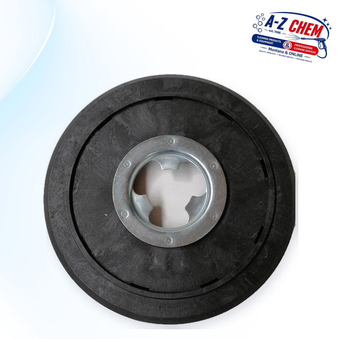 Pad Drive Metal Catchplate with Velcro for Rotary 425 - Floor Cleaning Machine Accessory - product detail view 2 - A-Z Chem South Africa