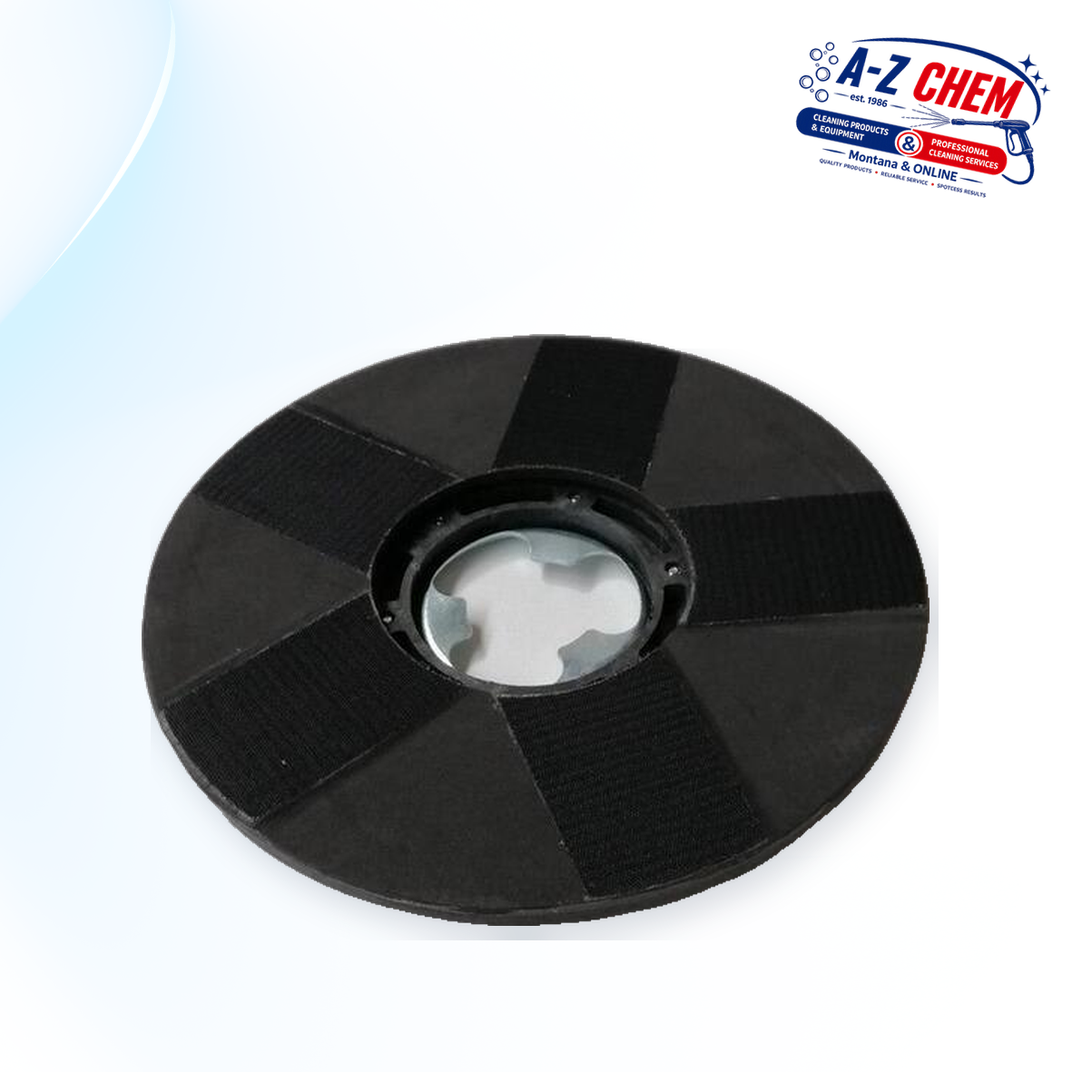 Pad Drive Metal Catchplate with Velcro for Rotary 425 - Floor Cleaning Machine Accessory - product detail view 3 - A-Z Chem South Africa