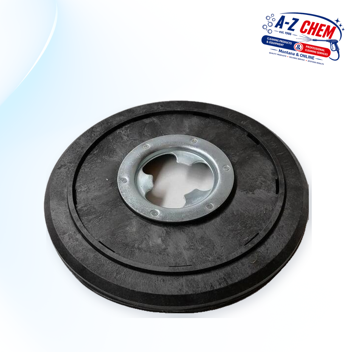 Pad Drive Metal Catchplate with Velcro for Rotary 425 - Floor Cleaning Machine Accessory - product detail view 4 - A-Z Chem South Africa