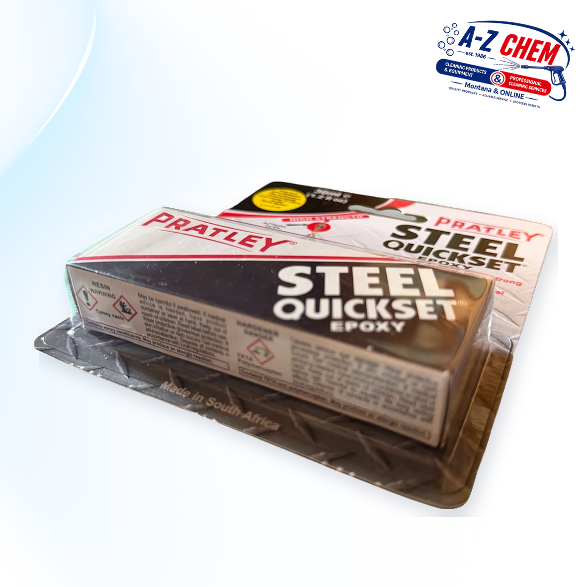 PRATLEY Steel Epoxy 36mL - Carpet Cleaning Machine Part - main product view - A-Z Chem South Africa