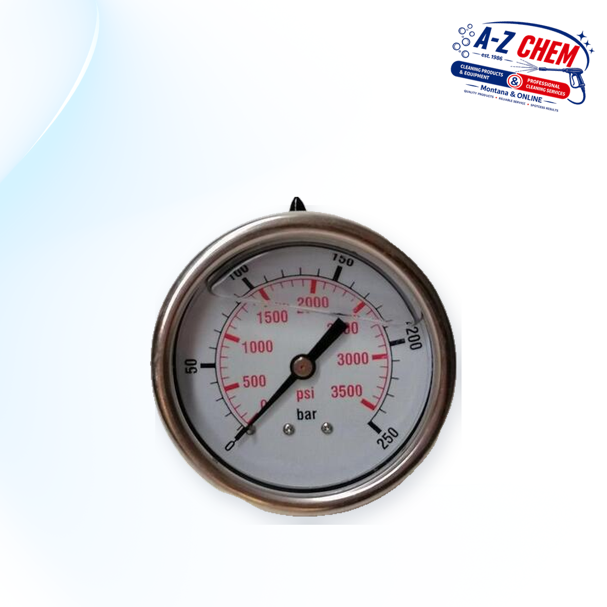 Pressure Gauge for the 2.2kW - 4.0kW / 6.5HP Pumps - main product view - A-Z Chem South Africa