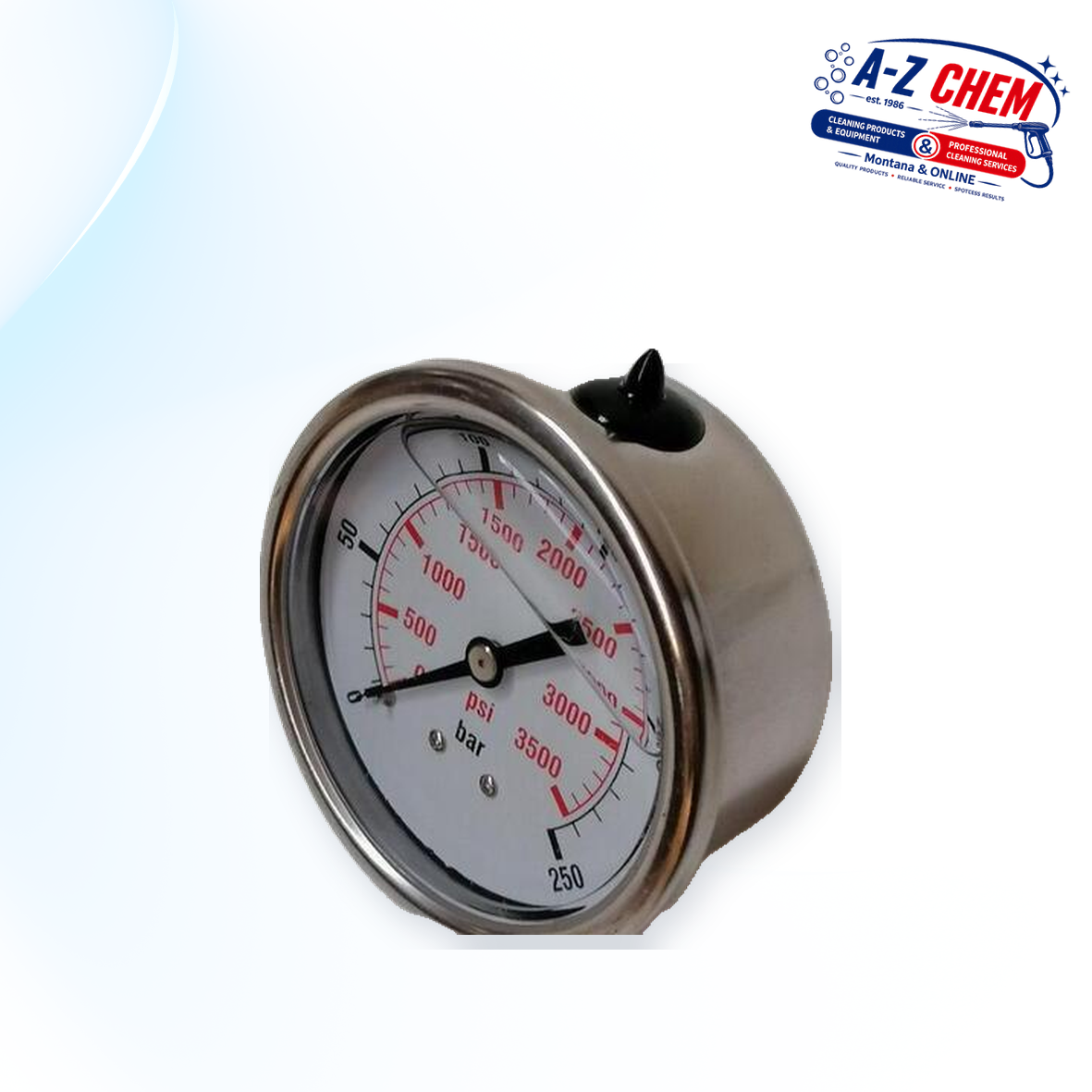 Pressure Gauge for the 2.2kW - 4.0kW / 6.5HP Pumps - product detail view 2 - A-Z Chem South Africa