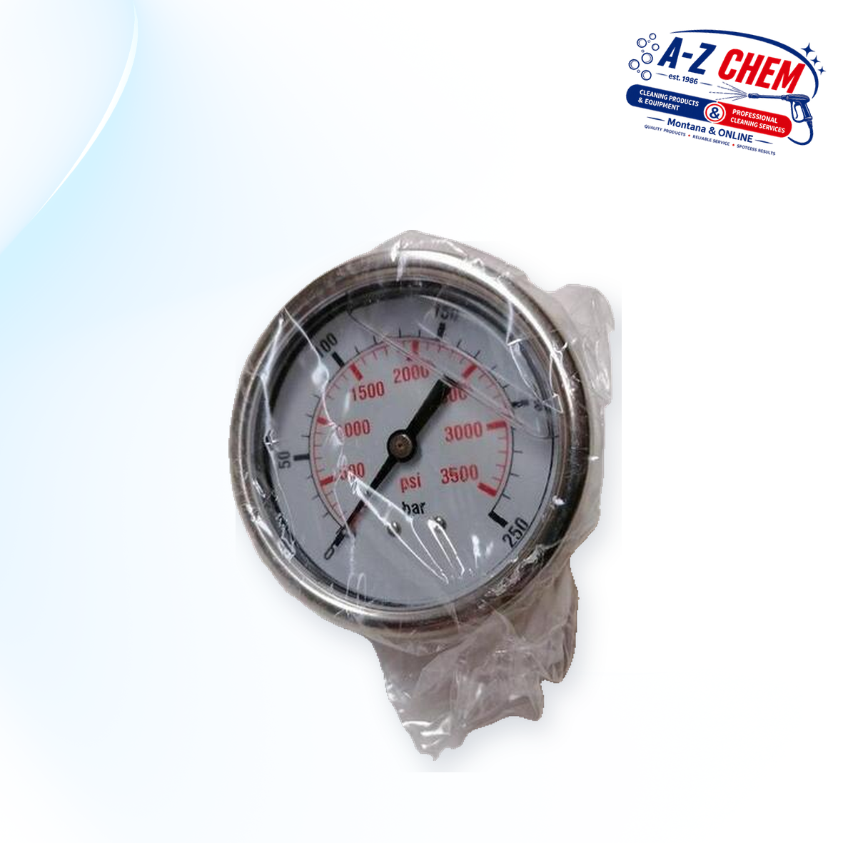 Pressure Gauge for the 2.2kW - 4.0kW / 6.5HP Pumps - product detail view 4 - A-Z Chem South Africa