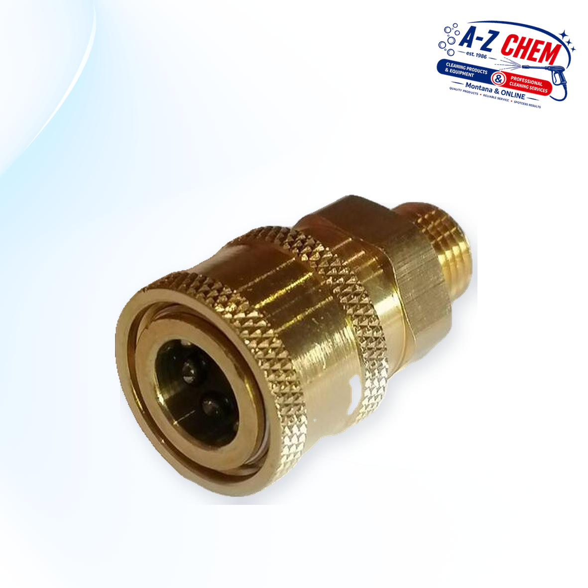 Quick Connector Female 1/4" to 1/4" Male Thread - High-Pressure Cleaner Part - product detail view 3 - A-Z Chem South Africa