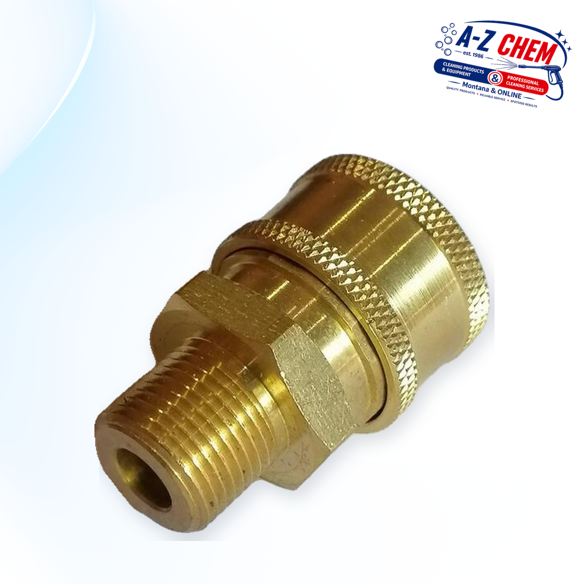 Quick Connector Female 3/8" to 3/8" Male Thread - High-Pressure Cleaner Part - product detail view 4 - A-Z Chem South Africa