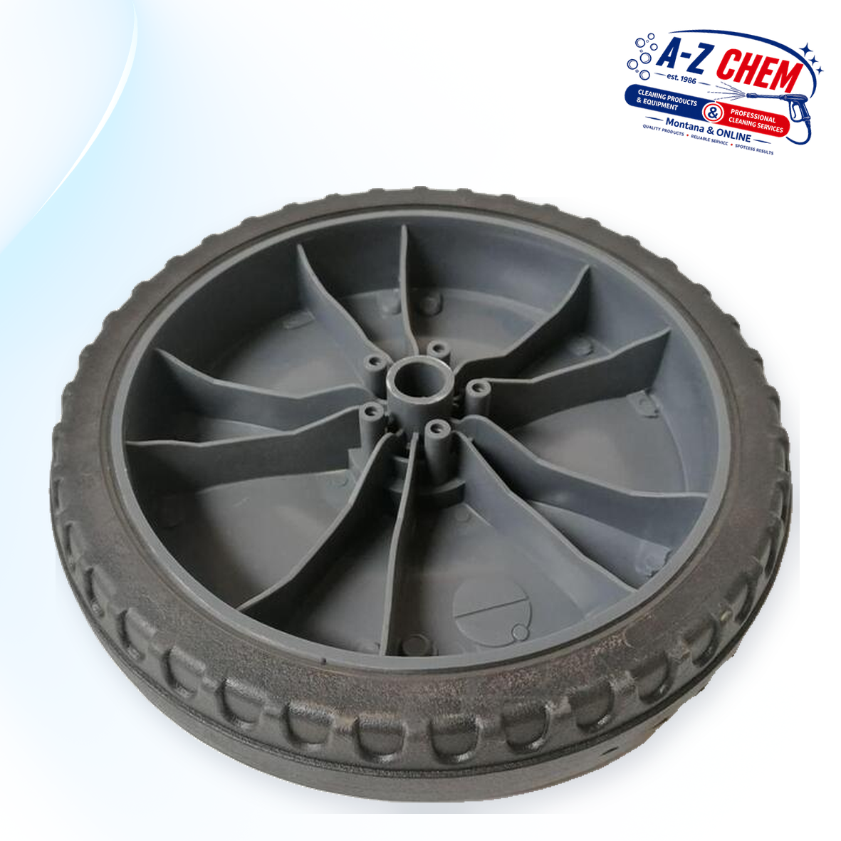 Rear Wheel for Floor Sweeper - product detail view 2 - A-Z Chem South Africa
