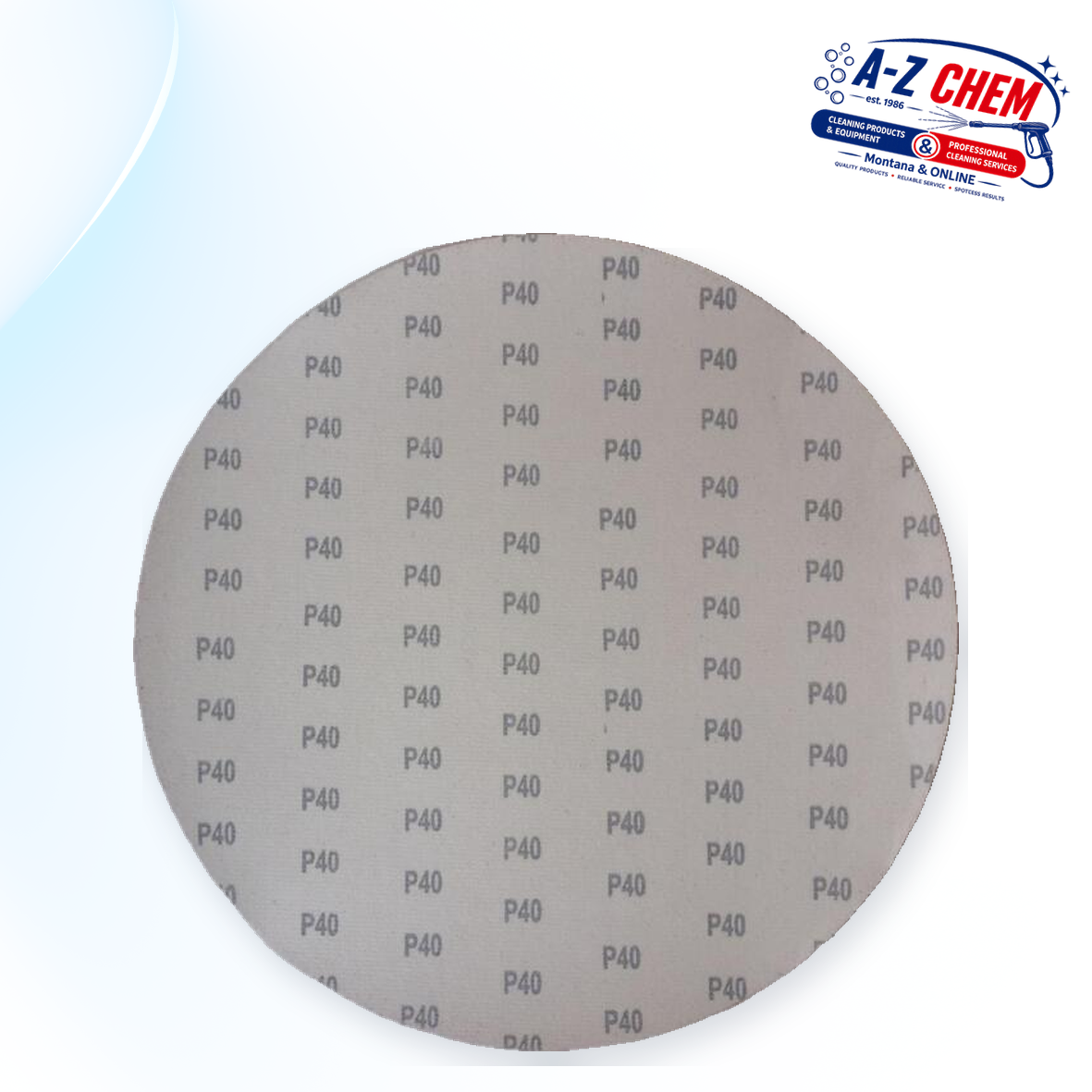 Sanding Disc with 40 Grid Layer - Floor Cleaning Machine Accessory - product detail view 2 - A-Z Chem South Africa