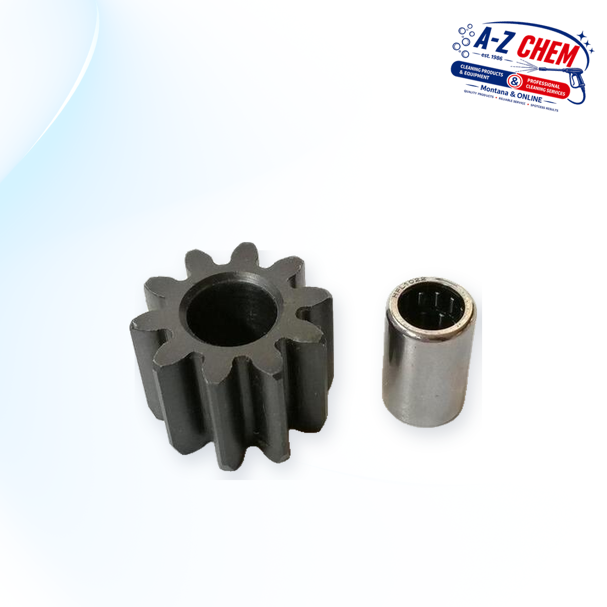 Small Gear with Bearing for the Sweeper - Floor Cleaning Machine Part - main product view - A-Z Chem South Africa