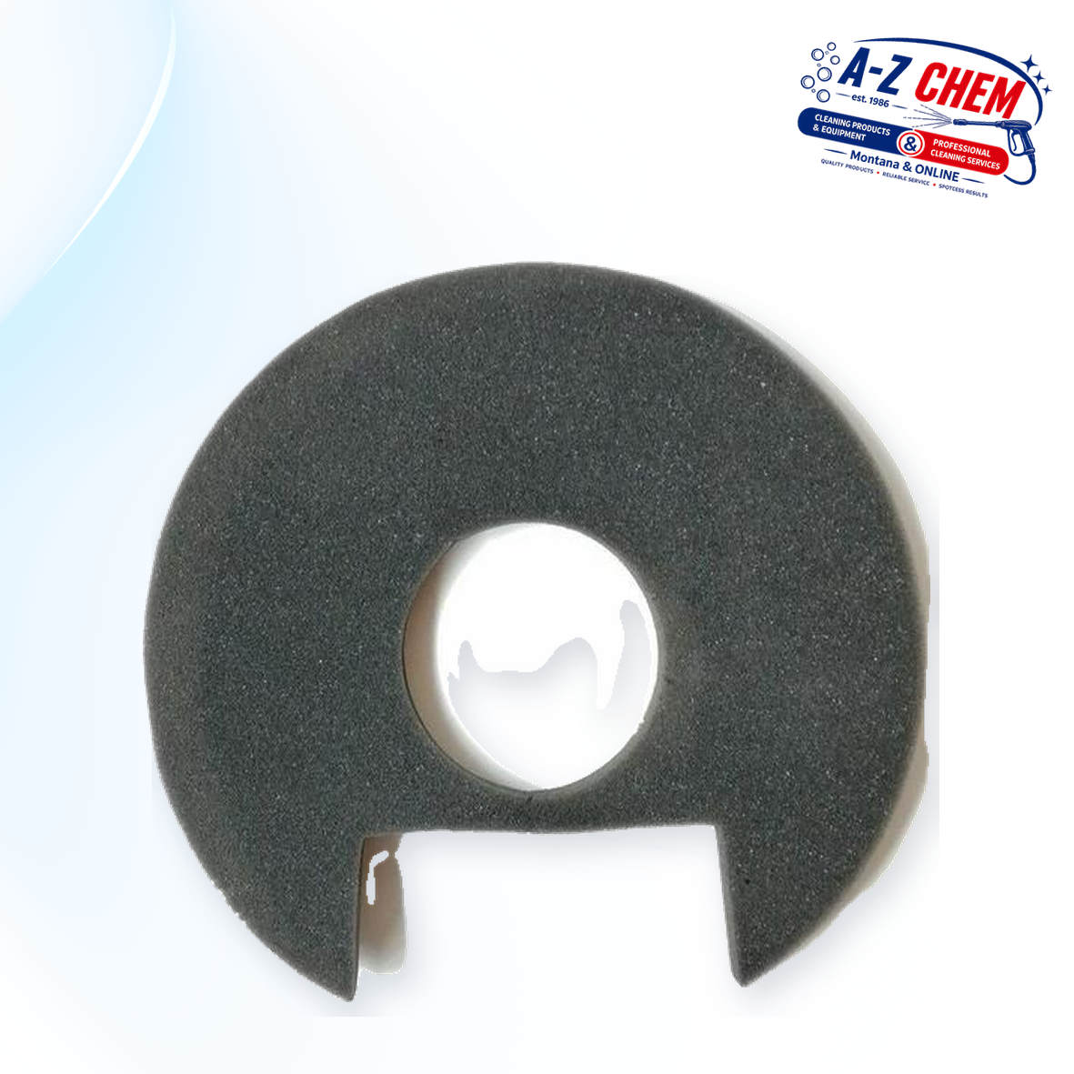 Sponge for 15L / 30L Vacuum Cleaners (NO. 12) (PLASTIC CLIP) - product detail view 2 - A-Z Chem South Africa