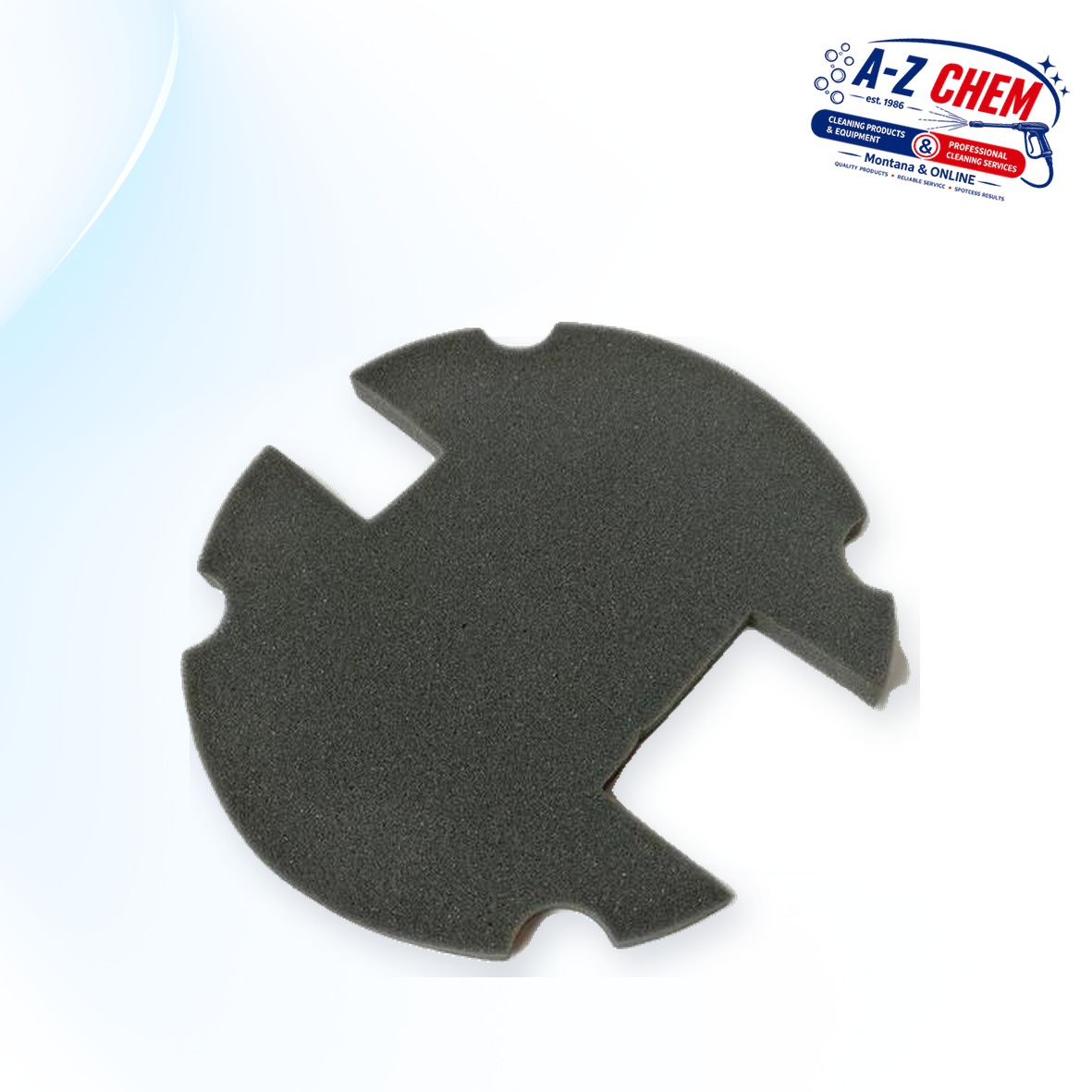 Sponge for 15L / 30L Vacuum Cleaners (NO. 3) (PLASTIC CLIP) - main product view - A-Z Chem South Africa