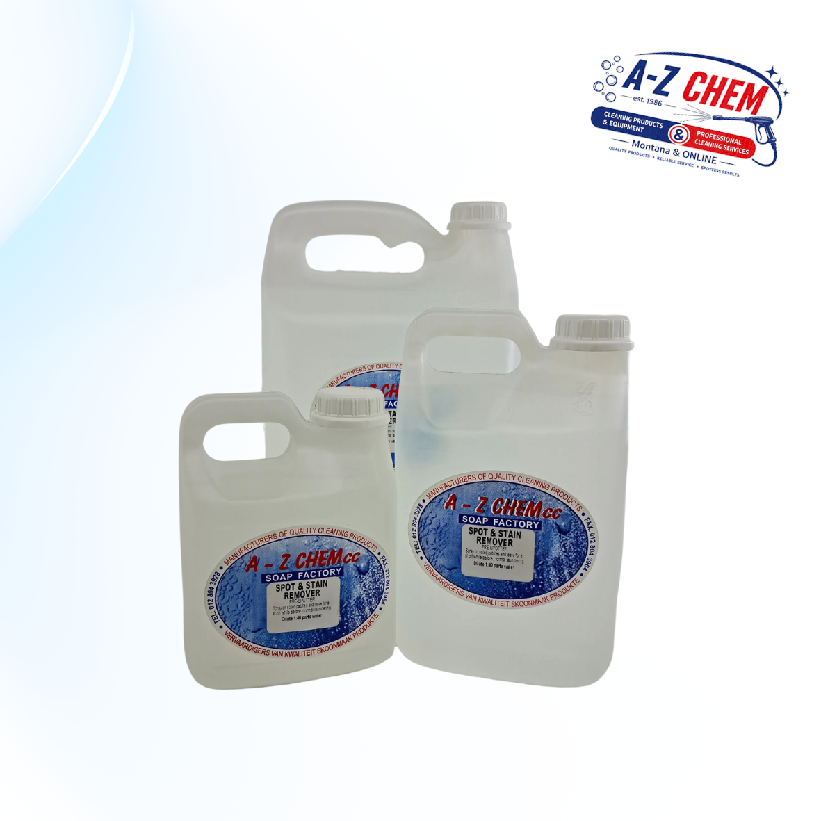 Spot and Stain Remover cleaning product from A-Z Chem South Africa