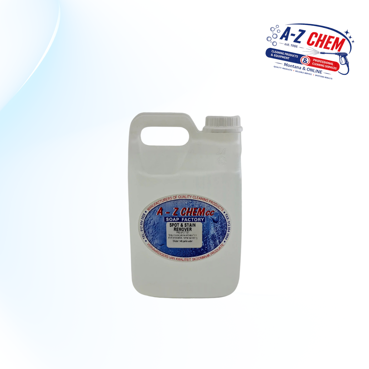 Spot and Stain Remover product view 5 from A-Z Chem South Africa