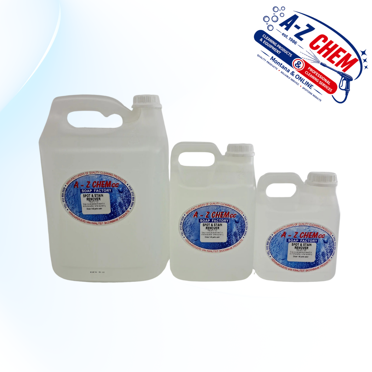 Spot and Stain Remover - product view 2 - A-Z Chem South Africa