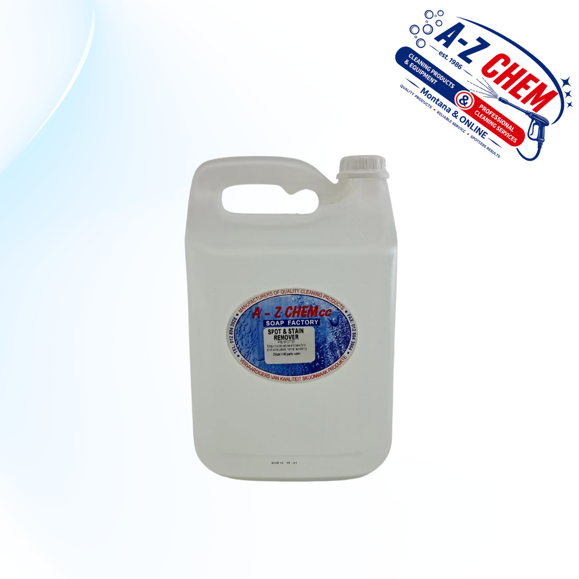 Spot and Stain Remover - product view 3 - A-Z Chem South Africa